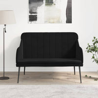 Thumbnail for Sitzbank Schwarz 110x76x80 cm Samt