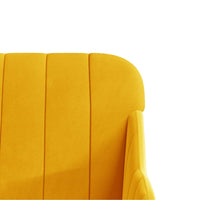 Thumbnail for Sitzbank Gelb 110x76x80 cm Samt