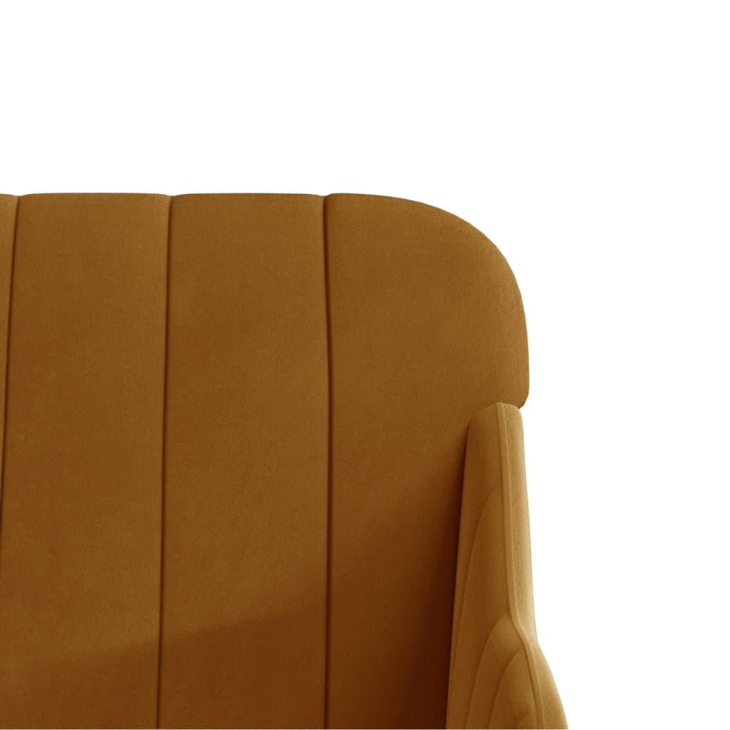 Sitzbank Braun 110x76x80 cm Samt
