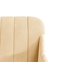 Thumbnail for Sitzbank Creme 110x76x80 cm Samt