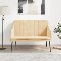 Thumbnail for Sitzbank Creme 110x76x80 cm Samt