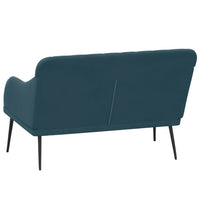Thumbnail for Sitzbank Blau 110x76x80 cm Samt