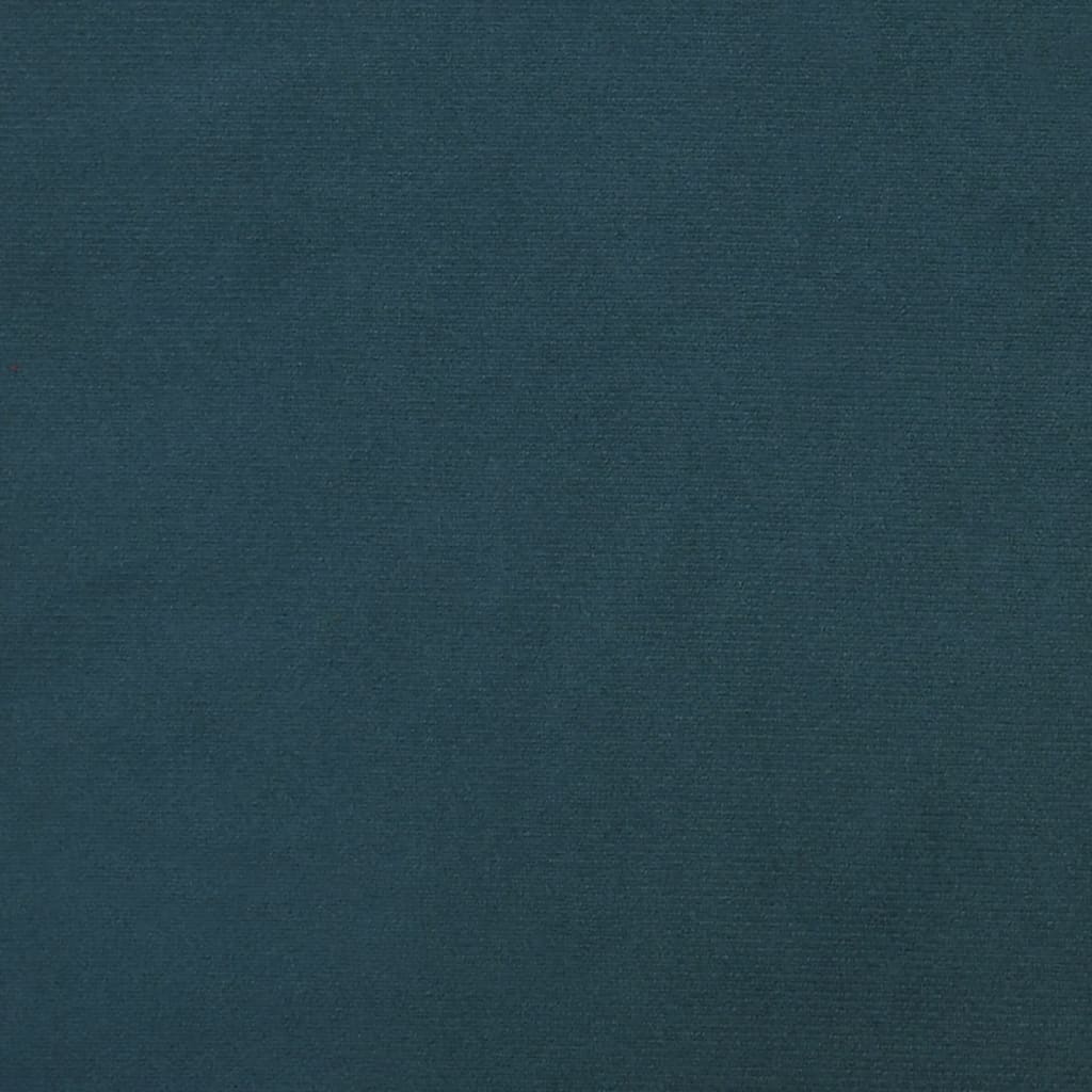 Sitzbank Blau 110x76x80 cm Samt