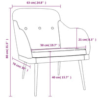 Thumbnail for Sessel Dunkelgrau 63x76x80 cm Stoff
