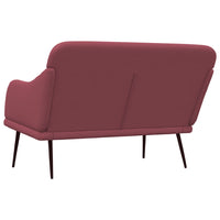 Thumbnail for Sitzbank Weinrot 110x76x80 cm Stoff