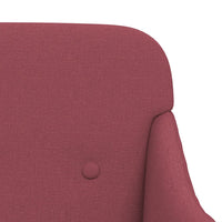 Thumbnail for Sitzbank Weinrot 110x76x80 cm Stoff