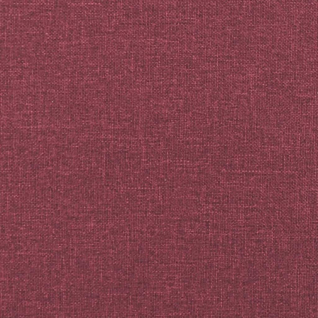 Sitzbank Weinrot 110x76x80 cm Stoff