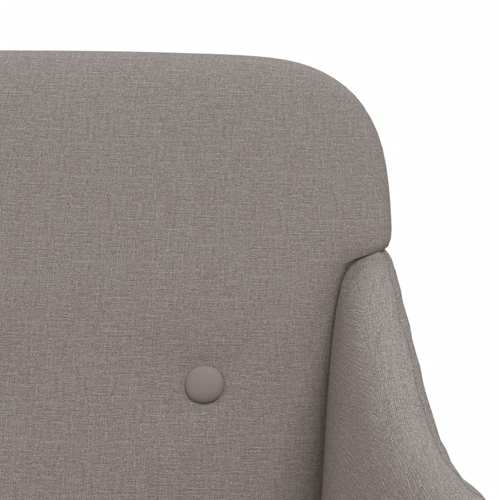 Sitzbank Taupe 110x76x80 cm Stoff