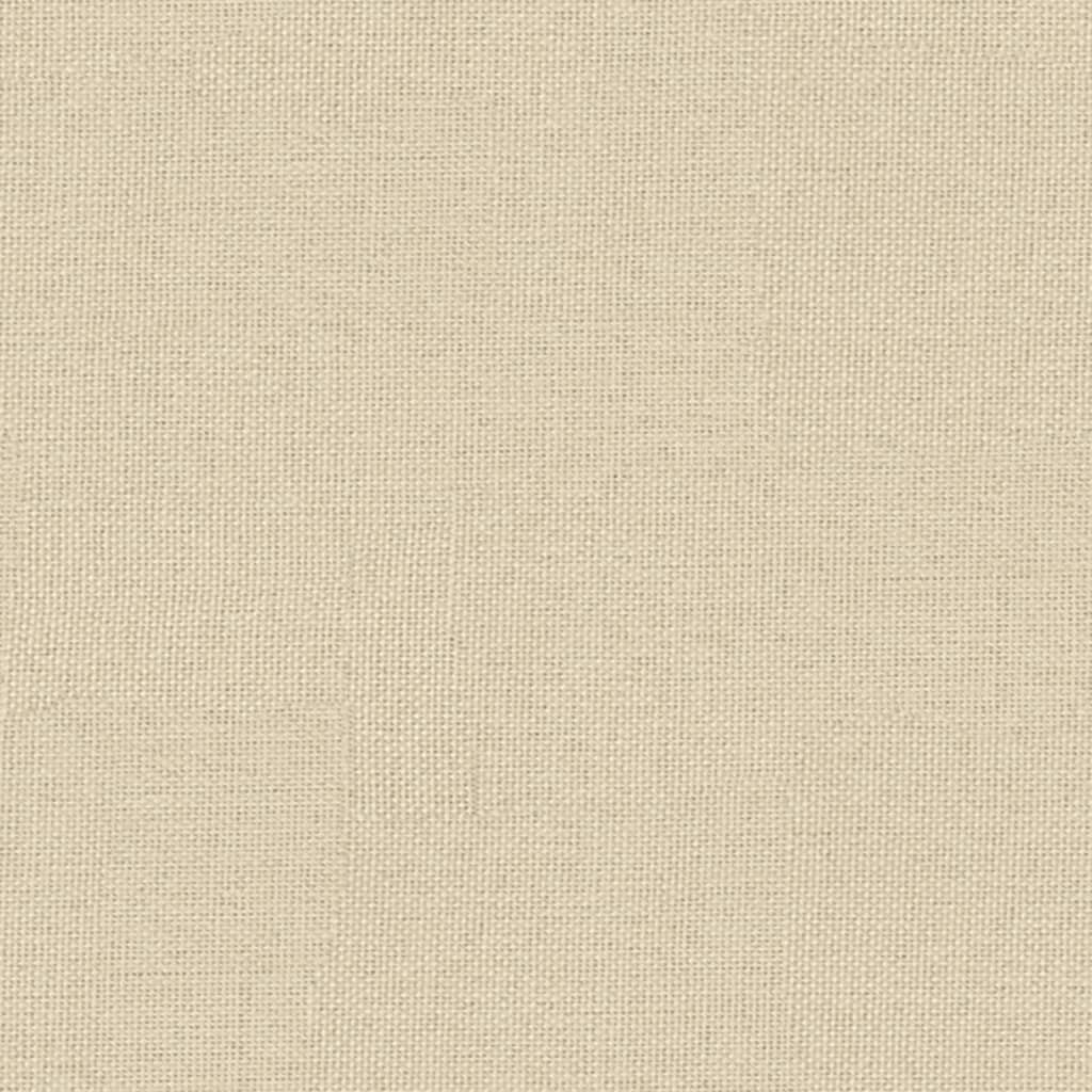 Sitzbank Creme 110x76x80 cm Stoff