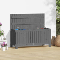 Thumbnail for Gartentruhe Grau 108x42,5x54 cm Massivholz Kiefer