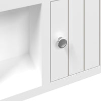 Thumbnail for Schlüsselschrank Weiß 40x8,5x20 cm Holzwerkstoff & Stahl