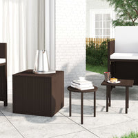 Thumbnail for Beistelltische 3 Stk. Braun Poly Rattan