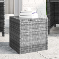 Thumbnail for Beistelltisch Grau 40x37x40,5 cm Poly Rattan