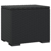 Thumbnail for Hocker mit Kissen 2 Stk. Schwarz 40x30x40 cm Poly Rattan