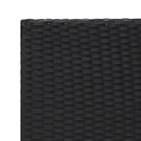 Thumbnail for Beistelltisch Schwarz 55x45x49 cm Poly Rattan