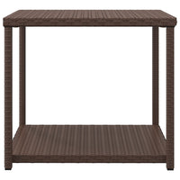 Thumbnail for Beistelltisch Braun 55x45x49 cm Poly Rattan