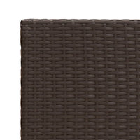 Thumbnail for Beistelltisch Braun 55x45x49 cm Poly Rattan