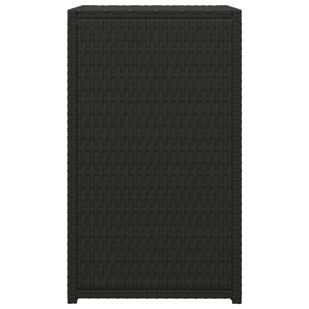 C-Tisch Schwarz 40x35x60 cm Poly Rattan