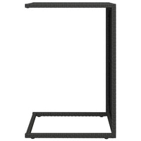 Thumbnail for C-Tisch Schwarz 40x35x60 cm Poly Rattan