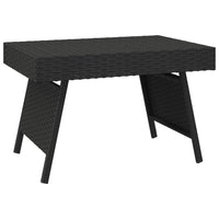 Thumbnail for Beistelltisch Klappbar Schwarz 60x40x38 cm Poly Rattan