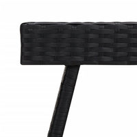 Thumbnail for Beistelltisch Klappbar Schwarz 60x40x38 cm Poly Rattan