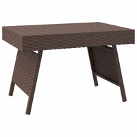 Thumbnail for Beistelltisch Klappbar Braun 60x40x38 cm Poly Rattan