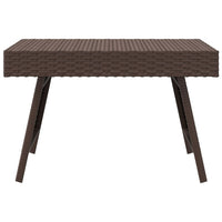 Thumbnail for Beistelltisch Klappbar Braun 60x40x38 cm Poly Rattan