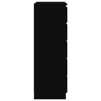 Thumbnail for Schubladenschrank Schwarz 60x36x103 cm Holzwerkstoff