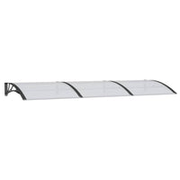 Thumbnail for Türvordach Schwarz 300x100 cm Polycarbonat