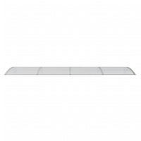 Thumbnail for Türvordach Grau und Transparent 350x80 cm Polycarbonat