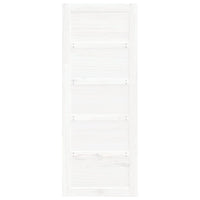 Thumbnail for Scheunentür Weiß 80x1,8x204,5 cm Massivholz Kiefer