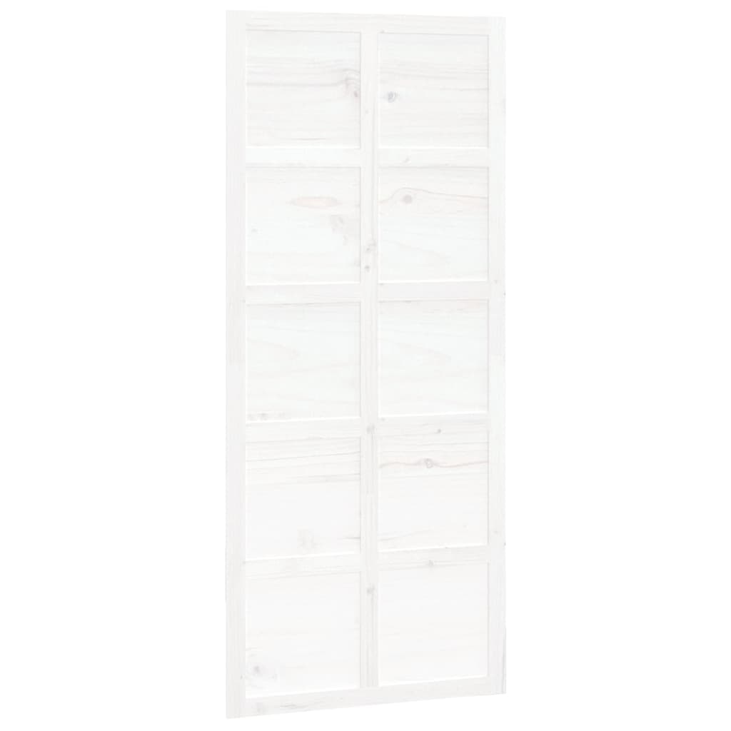 Scheunentür Weiß 90x1,8x214 cm Massivholz Kiefer