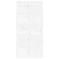 Thumbnail for Scheunentür Weiß 100x1,8x214 cm Massivholz Kiefer