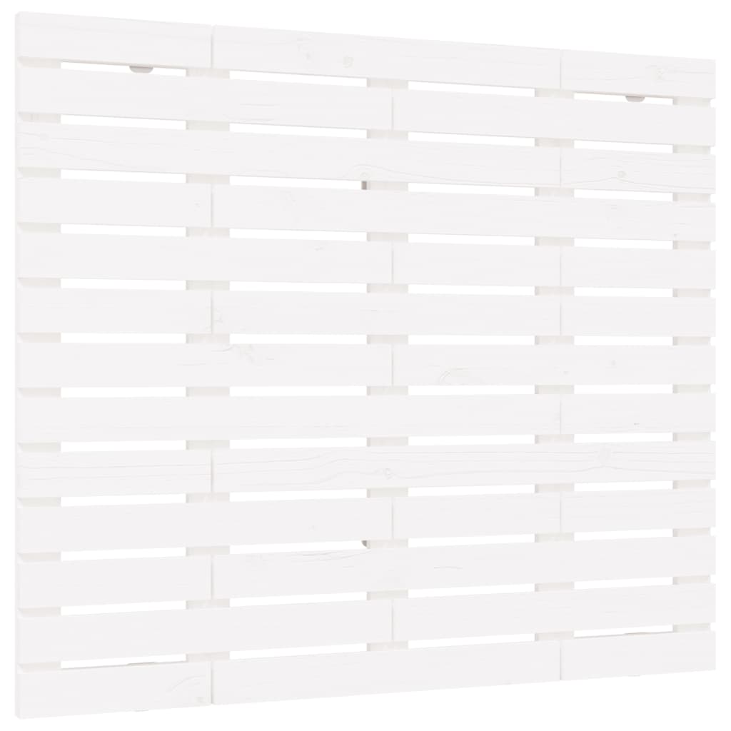 Wand-Kopfteil Weiß 96x3x91,5 cm Massivholz Kiefer