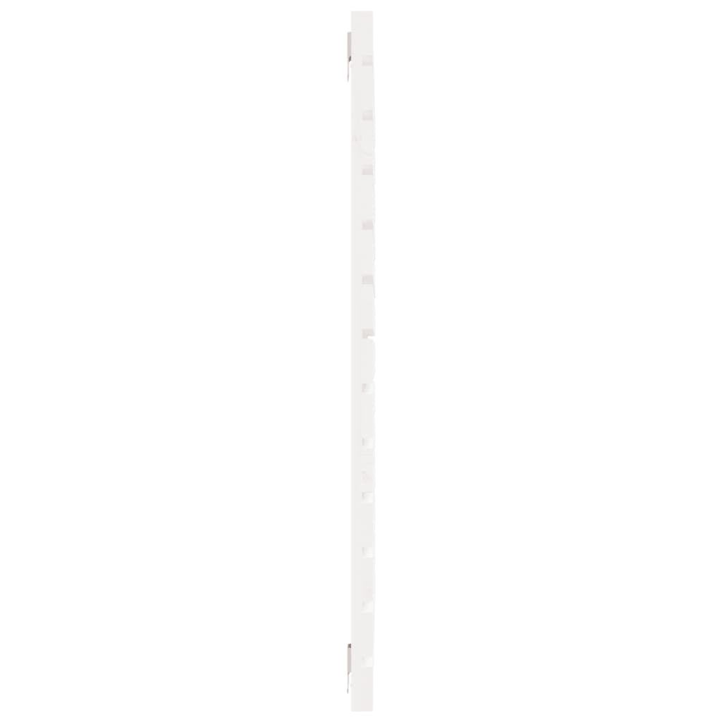 Wand-Kopfteil Weiß 96x3x91,5 cm Massivholz Kiefer