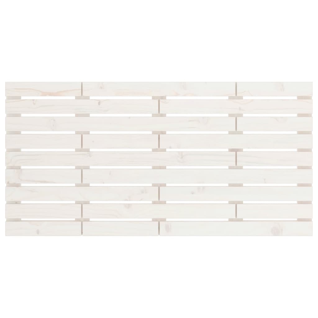 Wand-Kopfteil Weiß 156x3x63 cm Massivholz Kiefer