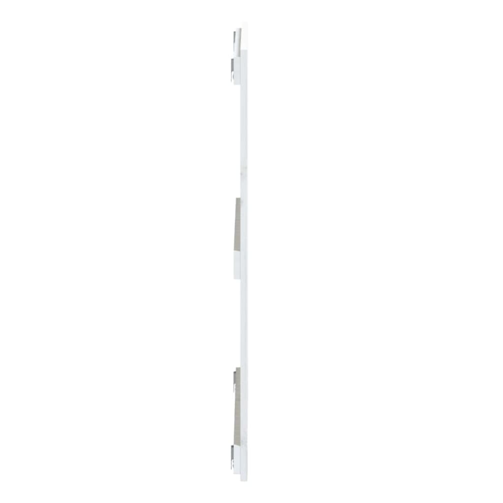 Wand-Kopfteil Weiß 108x3x90 cm Massivholz Kiefer