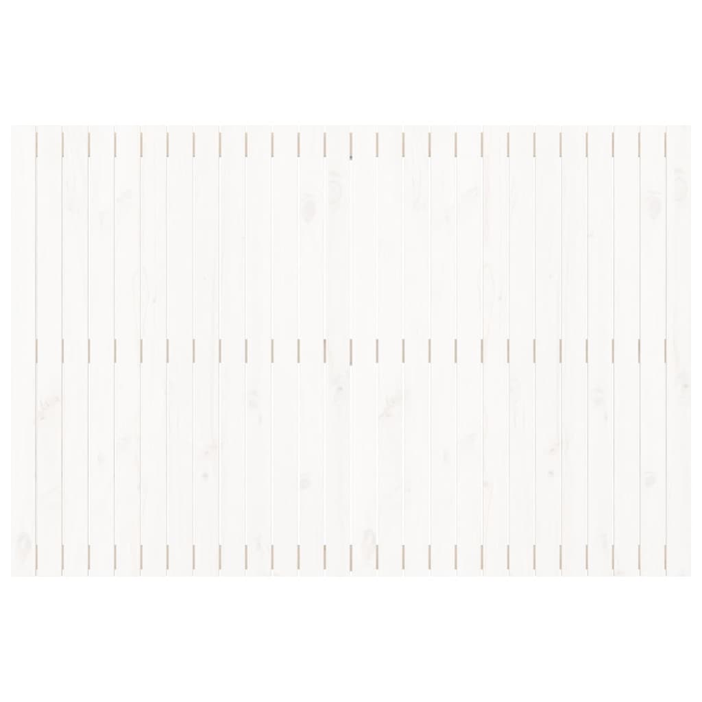 Wand-Kopfteil Weiß 166x3x110 cm Massivholz Kiefer