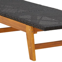 Thumbnail for 3-tlg. Garten-Lounge-Set Poly Rattan & Massivholz Akazie