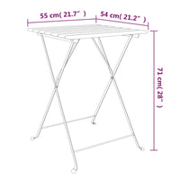 Thumbnail for Bistrotisch Klappbar 55x54x71 cm Massivholz Akazie und Stahl