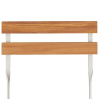 Thumbnail for Bistrostühle 4 Stk. Klappbar Massivholz Akazie und Stahl