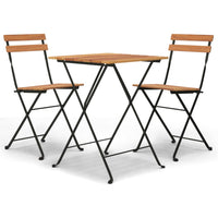 Thumbnail for 3-tlg. Bitro-Set Klappbar Massivholz Teak und Stahl