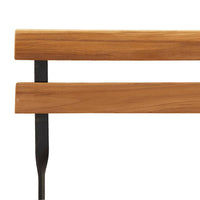 Thumbnail for Bistrostühle Klappbar 2 Stk. Massivholz Teak und Stahl