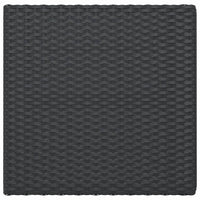Thumbnail for Bistrotisch Klappbar Schwarz 55x54x71 cm Poly Rattan