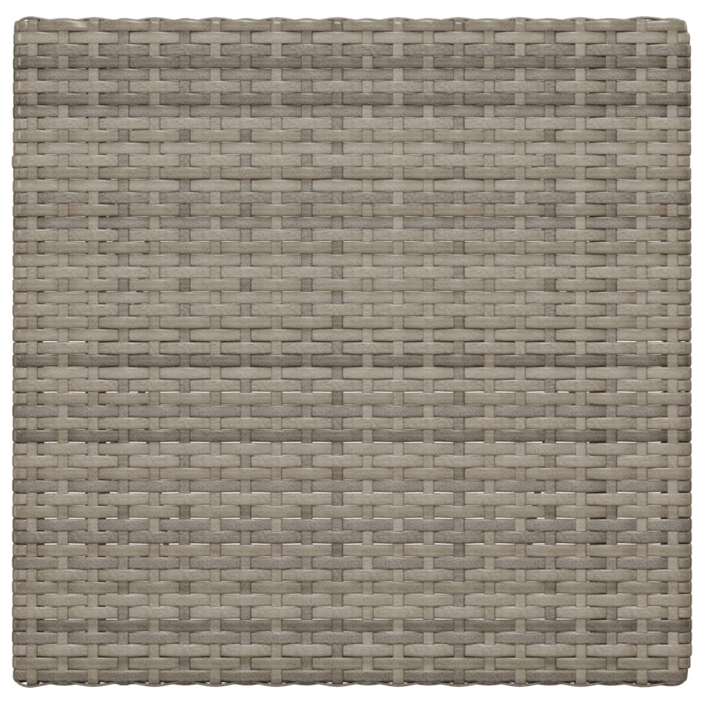Bistrotisch Klappbar Grau 55x54x71 cm Poly Rattan