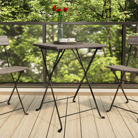 Thumbnail for Bistrotisch Klappbar Grau 55x54x71 cm Poly Rattan