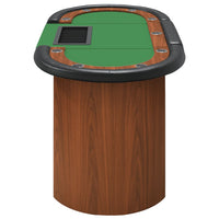 Thumbnail for Pokertisch Klappbar 10 Spieler mit Chipablage Grün 160x80x75 cm