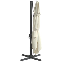 Thumbnail for Ampelschirm mit Aluminium-Mast Sandweiß 300x300 cm