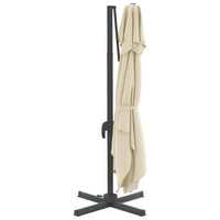 Thumbnail for Ampelschirm mit Doppeldach Sandweiß 300 x 300 cm