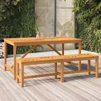Thumbnail for Garten-Esstisch 150x90x74 cm Massivholz Akazie